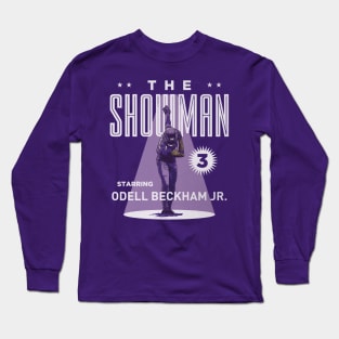 Odell Beckham Jr. Baltimore The Showman Long Sleeve T-Shirt